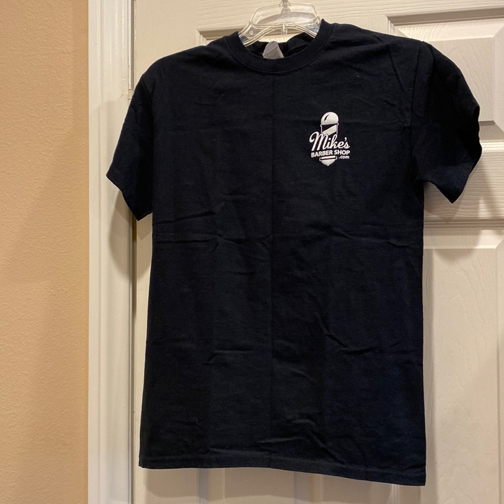 Graphic, 100% cotton t-shirt, Mike’s Barber Shop (Central Coast, CA) - NWOT